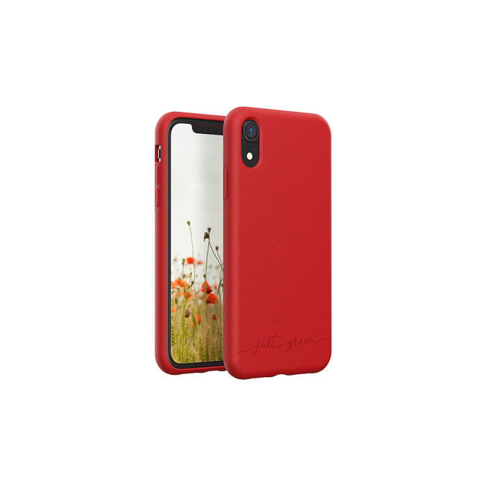 Carcasa biodegradable roja Just Green para el iPhone XR - 1